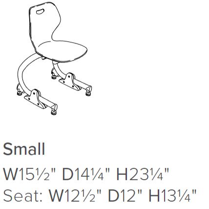 Small Intellect Wave Rocker Chair - Chrome Surfs Up PRE ORDER -MARCH-Classroom Chairs,Intellect,KI Europe,Movement Chairs & Accessories,Seating,Vestibular,Wellbeing Furniture-Learning SPACE