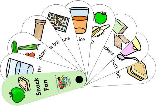 Snack Fan-Calmer Classrooms, communication, Communication Games & Aids, Fans & Visual Prompts, Feeding Skills, Helps With, Neuro Diversity, Play Doctors, Primary Literacy, PSHE, Social Stories & Games & Social Skills, Stock-Learning SPACE