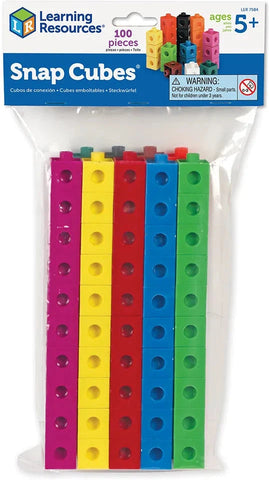 Snap Cubes® Set Of 100-Addition & Subtraction, Additional Need, Dyscalculia, Fine Motor Skills, Helps With, Learning Resources, Maths, Multiplication & Division, Neuro Diversity, Primary Maths, S.T.E.M, Stacking Toys & Sorting Toys, Stock-Learning SPACE