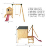 Snug Playhouse - Optional Tower With Slide or Activity Set-Dropship,Forest School & Outdoor Garden Equipment,Mercia Garden Products,Outdoor Playhouse,Play Houses,Playground Equipment,Playhouses-Learning SPACE