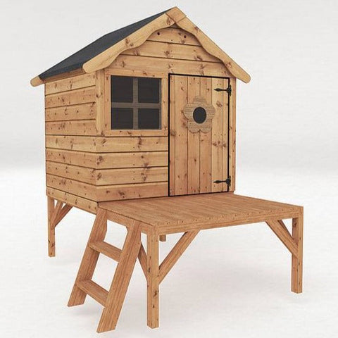 Snug Playhouse - Optional Tower With Slide or Activity Set-Dropship,Forest School & Outdoor Garden Equipment,Mercia Garden Products,Outdoor Playhouse,Play Houses,Playground Equipment,Playhouses-Tower-No Install-SI-002-001-0043-Learning SPACE