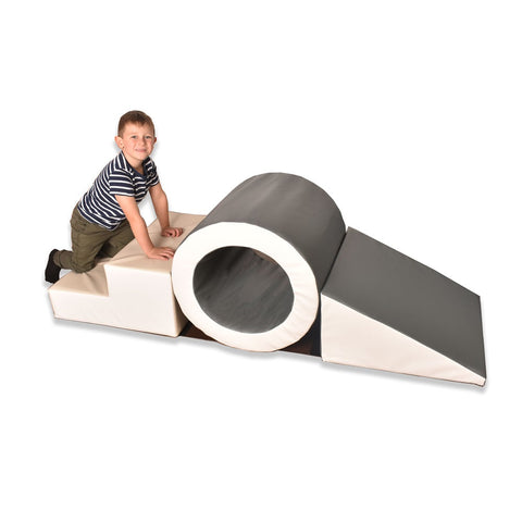 Soft Barrel set-Baby Soft Play and Mirrors,Dropship,Playmats & Baby Gyms,Soft Play Sets-Grey-T1431/GREY-Learning SPACE