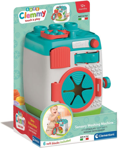 Soft Clemmy - Sensory Washing Machine-Baby & Toddler Gifts,Baby Sensory Toys,Baby Soft Toys,Baby Toys,Clementoni,Outer Space,Stacking Toys & Sorting Toys-Learning SPACE