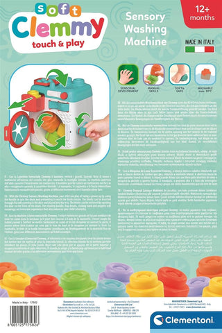 Soft Clemmy - Sensory Washing Machine-Baby & Toddler Gifts,Baby Sensory Toys,Baby Soft Toys,Baby Toys,Clementoni,Outer Space,Stacking Toys & Sorting Toys-Learning SPACE