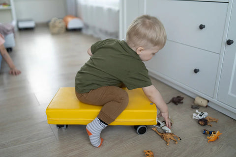 Soft Foam Roller Board-Gross Motor and Balance Skills,Ride & Scoot,Tummy Time-Learning SPACE