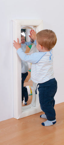 Soft Frame Mirror with 3 Dome Bubbles-AllSensory,Calming & Anxiety,Dropship,excell2,Helps With,Matrix Group,Sensory Mirrors,Sensory Seeking,Soft Frame Mirrors-Learning SPACE