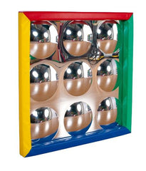 Soft Frame Mirror with 9 Dome Silver Bubbles (840mm)-AllSensory,Calming & Anxiety,excell2,Helps With,Matrix Group,Sensory,Sensory Mirrors,Sensory Seeking,Sensory Wall Panels & Accessories,Soft Frame Mirrors-Learning SPACE