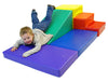 Soft Play Rainbow corner-Gross Motor and Balance Skills,Rainbow Theme Sensory Room,Soft Play Sets-Learning SPACE