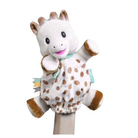 Sophie la girafe - Sweety Sophie Hand Puppet Comforter Baby Gift-Stuffed Toys-AllSensory, Baby Sensory Toys, Baby Soft Toys, Comfort Toys, Gifts for 0-3 Months, Gifts For 3-6 Months, Imaginative Play, Puppets & Theatres & Story Sets, Sophie la girafe-Learning SPACE