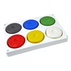 Specialist Crafts Tempera Blocks Size 2 - 6 Well Palette-Art Materials,Arts & Crafts,Atelier,Early Arts & Crafts,Paint,Primary Arts & Crafts-Learning SPACE