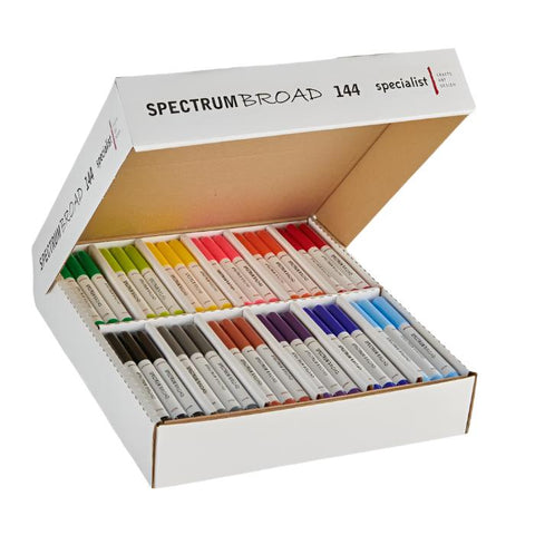 Spectrum Broad Colouring Pens – 144-Piece Classroom Set-Art Materials,Art Pack,Arts & Crafts,Classroom Packs,Early Arts & Crafts,Primary Arts & Crafts,Stationery-Learning SPACE