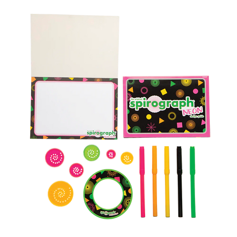 Spirograph Neon Set – Spiral into a World of Glowing Creativity!-excell2,Vivid Goliath-Learning SPACE