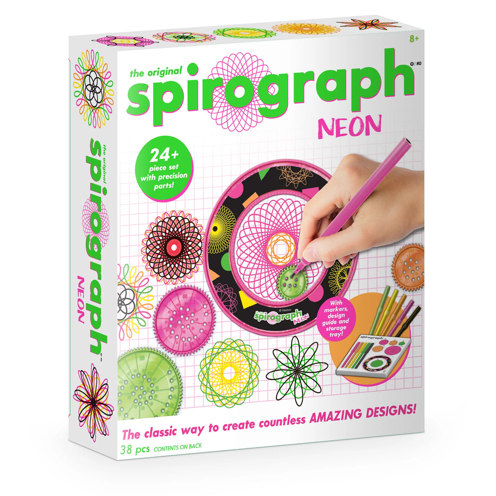 Spirograph Neon Set – Spiral into a World of Glowing Creativity!-excell2,Vivid Goliath-Learning SPACE