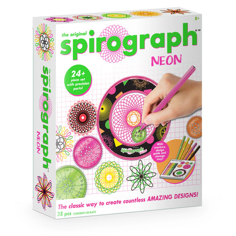 Spirograph Neon Set – Spiral into a World of Glowing Creativity!-excell2,Vivid Goliath-Learning SPACE