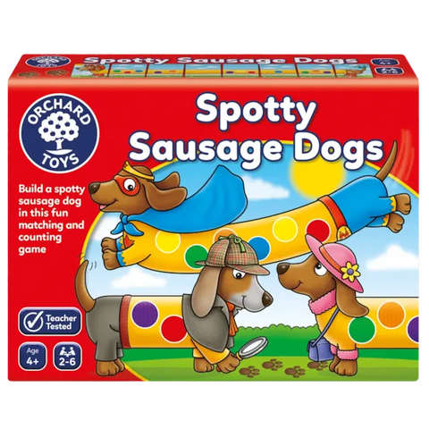 Spotty Sausage Dogs Board Game-Counting Numbers & Colour,Early years Games & Toys,Games & Toys,Orchard Toys,Table Top & Family Games-Learning SPACE