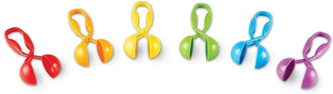 Squeezy Tweezers™ Pack of 6 - For Fine Motor Skills-Additional Need,Baby Bath. Water & Sand Toys,Fine Motor Skills,Helps With,Learning Resources,Messy Play,Outdoor Sand & Water Play,Sand & Water,Stock,Water & Sand Toys-Learning SPACE