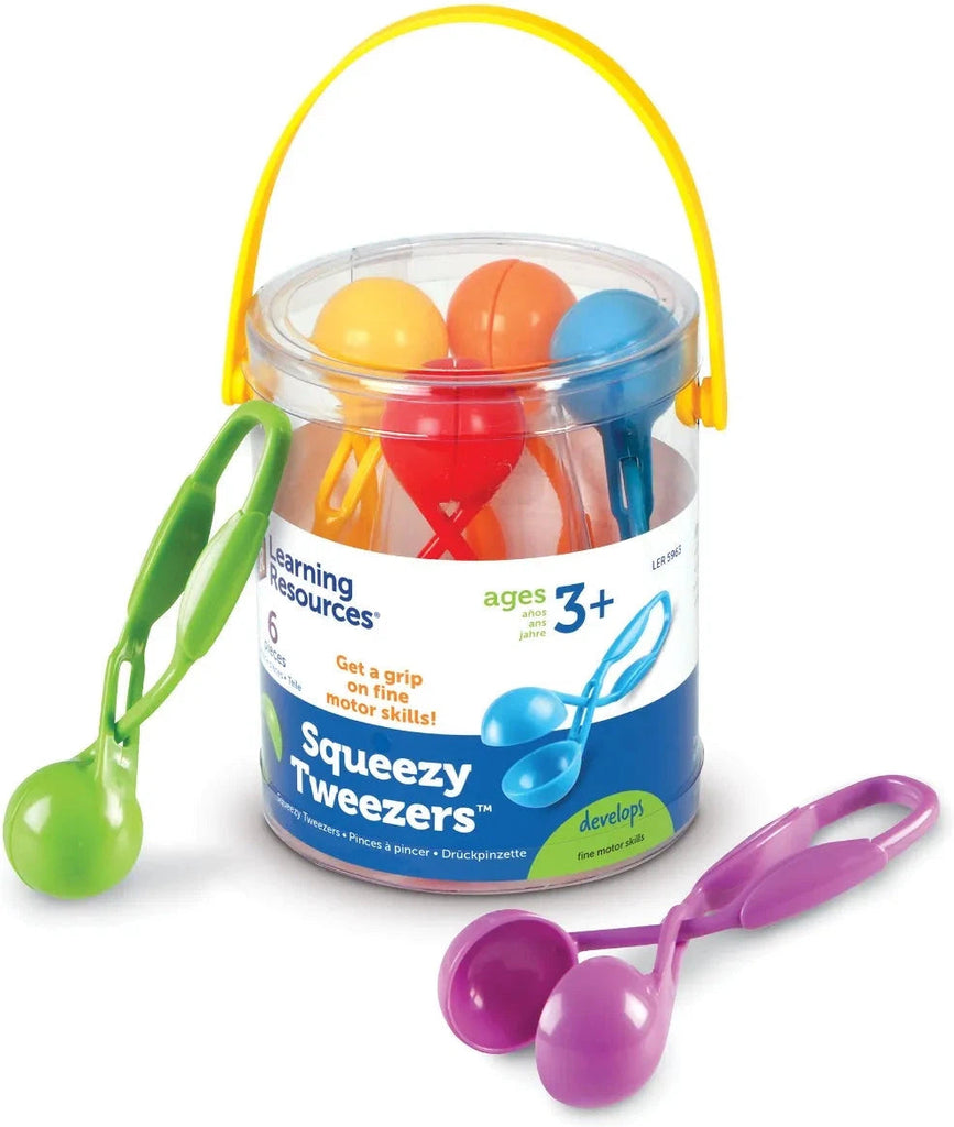 Squeezy Tweezers™ Pack of 6 - For Fine Motor Skills-Additional Need,Baby Bath. Water & Sand Toys,Fine Motor Skills,Helps With,Learning Resources,Messy Play,Outdoor Sand & Water Play,Sand & Water,Stock,Water & Sand Toys-Learning SPACE