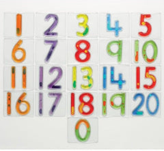 Squidgy Sparkle Number Tiles 0-20-Additional Need, Additional Support, AllSensory, Counting Numbers & Colour, Dyscalculia, Early Years Maths, Light Box Accessories, Maths, Neuro Diversity, Primary Maths, Stock, TTS Toys, Visual Sensory Toys-Learning SPACE