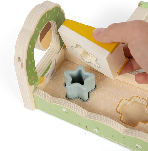 Squirrel Ramp Sorter – Sort, Slide & Squeak with Woodland Fun!-Baby Wooden Toys,Bigjigs Toys,Games & Toys,SCOTEXCEL,Stacking Toys & Sorting Toys,Wooden Toys-Learning SPACE