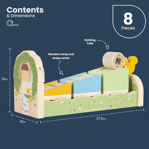 Squirrel Ramp Sorter – Sort, Slide & Squeak with Woodland Fun!-Baby Wooden Toys,Bigjigs Toys,Games & Toys,SCOTEXCEL,Stacking Toys & Sorting Toys,Wooden Toys-Learning SPACE