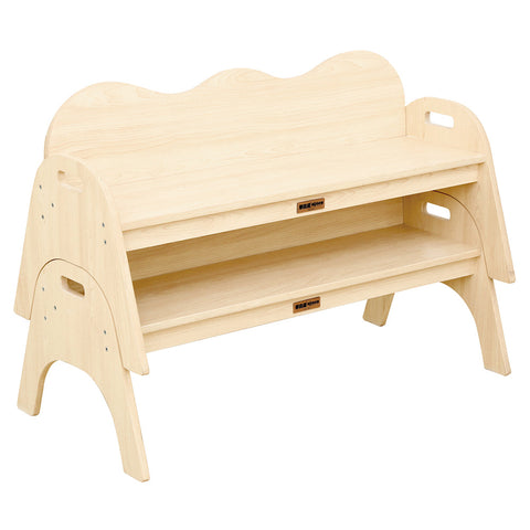 Stackable Double Seater Bench-Furniture,Library Furniture,Profile Education,Seating,Toddler Seating-Learning SPACE