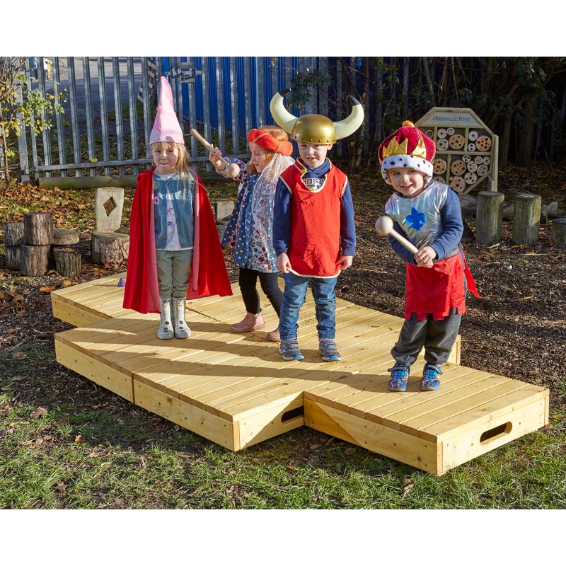 Stage and Small World Platform 2Pk-Cosy Direct,Cosy Outdoor,Outdoor Play Structure,Playground Equipment,Puppets & Theatres & Story Sets-Learning SPACE