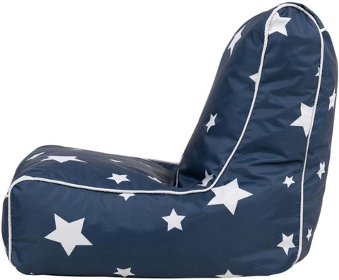 Star Print UV Chair - Bean Bag-AllSensory, Bean Bags, Bean Bags & Cushions, Eden Learning Spaces, Nurture Room, Star & Galaxy Theme Sensory Room, Stock, Teenage & Adult Sensory Gifts, UV Reactive, Wellbeing Furniture-Learning SPACE