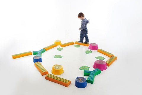 Step-A-Forest Set - Help Develop Balance & Proprioceptive Skills-Active Games,Additional Need,Balancing Equipment,Calmer Classrooms,Dropship,EDX,excell2,Exercise,Games & Toys,Gross Motor and Balance Skills,Movement Breaks,Playground Equipment,Proprioceptive,Sensory Garden,Stock-Learning SPACE