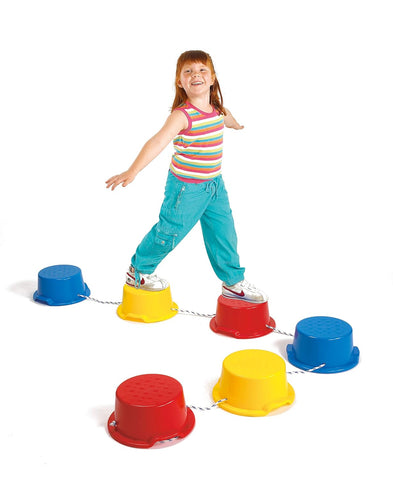 Step-A-Stones - Help develop balance and proprioceptive skills-Active Games,Additional Need,Balancing Equipment,Calmer Classrooms,Dyspraxia,EDX,Engineering & Construction,Exercise,Games & Toys,Garden Game,Gross Motor and Balance Skills,Movement Breaks,Proprioceptive,S.T.E.M,Sensory Garden,Stepping Stones,Stock-Learning SPACE