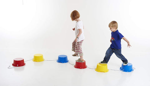 Step-A-Stones - Help develop balance and proprioceptive skills-Active Games,Additional Need,Balancing Equipment,Calmer Classrooms,Dyspraxia,EDX,Engineering & Construction,Exercise,Games & Toys,Garden Game,Gross Motor and Balance Skills,Movement Breaks,Proprioceptive,S.T.E.M,Sensory Garden,Stepping Stones,Stock-Learning SPACE