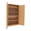 Stock Cupboard 1 Fixed and 4 Adjustable Shelves-Cupboards,Cupboards With Doors,Dropship,Wellbeing Furniture-Learning SPACE