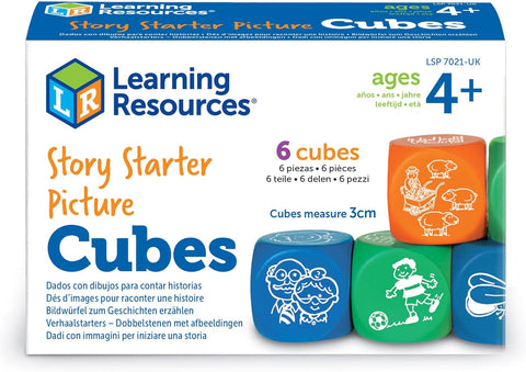 Story Starter Picture Cubes-Calming & Anxiety,communication,Games & Toys,Learning Resources,Primary Games & Toys,Social Emotional Learning,Social Stories & Games & Social Skills-Learning SPACE
