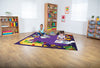 Storytime 2x2m Carpet-Educational Carpet, Kit For Kids, Mats & Rugs, Neutral Colour, Rugs, Square, Wellbeing Furniture-Learning SPACE