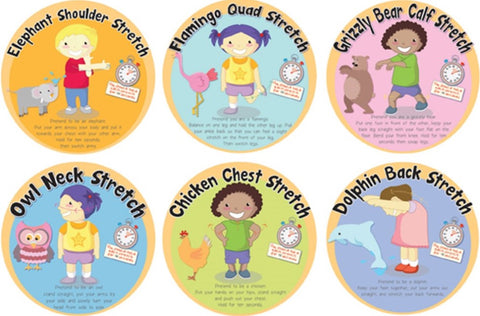 Stretches Set of 6 Outdoor Sign-Additional Need,Calmer Classrooms,Classroom Displays,Dropship,Forest School & Outdoor Garden Equipment,Helps With,Inspirational Playgrounds,Playground Wall Art & Signs,PSHE,Social Emotional Learning,Social Stories & Games & Social Skills,Stock-Learning SPACE