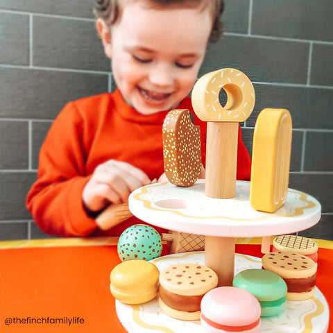 Sweet Treats Wooden Play Food Set-Bigjigs Toys,Christmas,Discontinued,Games & Toys,Imaginative Play,Kitchens & Shops & School,Play Food,Play Kitchen Accessories,Wooden Toys-Learning SPACE