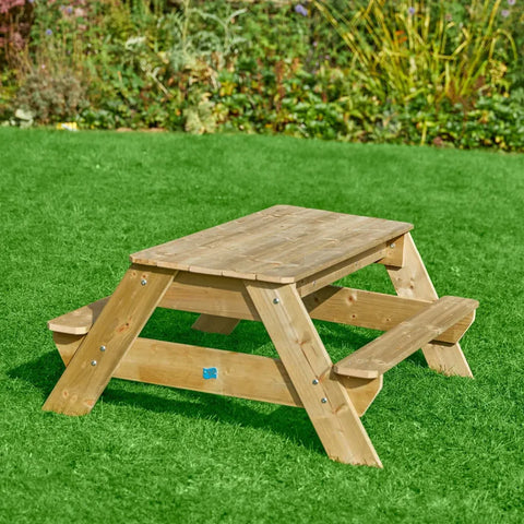TP Deluxe Wooden Picnic Table Sandpit (UK Mainland Only)-Bench,Dropship,Messy Play,Outdoor Sand & Water Play,Outdoor Sand Pits,Picnic Table,TP Toys,Water & Sand Toys,Wooden Table-Learning SPACE