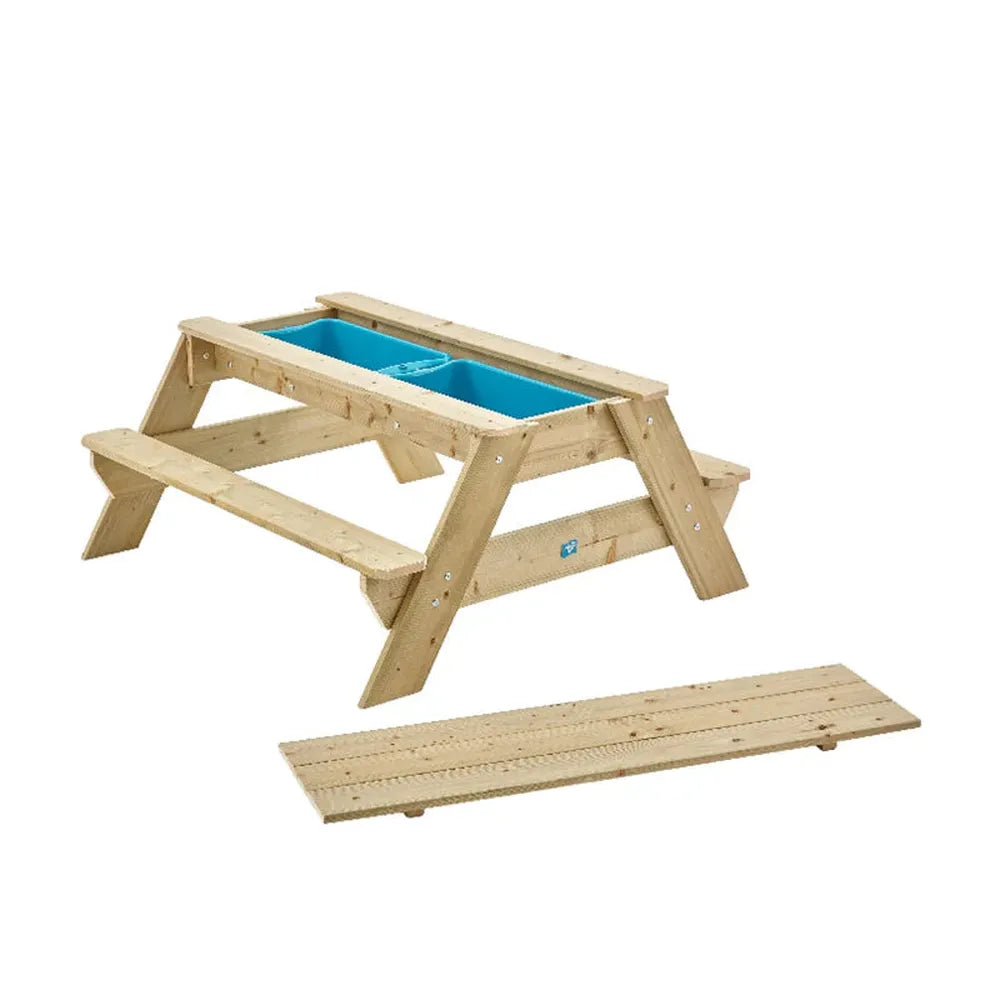 TP Deluxe Wooden Picnic Table Sandpit (UK Mainland Only)-Bench,Dropship,Messy Play,Outdoor Sand & Water Play,Outdoor Sand Pits,Picnic Table,TP Toys,Water & Sand Toys,Wooden Table-Learning SPACE