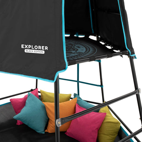 TP Explorer Metal Climbing Frame (Black Edition)-Additional Need,Dropship,Gross Motor and Balance Skills,Helps With,Outdoor Climbing Frames,Playground Equipment,Seasons,Summer,TP Toys-Learning SPACE