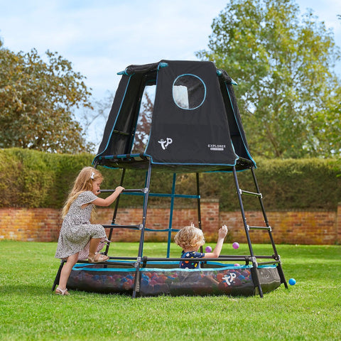 TP Explorer Metal Climbing Frame (Black Edition)-Additional Need,Dropship,Gross Motor and Balance Skills,Helps With,Outdoor Climbing Frames,Playground Equipment,Seasons,Summer,TP Toys-Learning SPACE