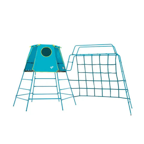 TP Explorer Metal Climbing Frame - Blue Edition (UK Mainland Only)-Dropship,Outdoor Climbing Frames,Outdoor Play,Outdoor Playhouse,Outdoor Swings,TP Toys-With Monkey Run-TP852S2-Learning SPACE