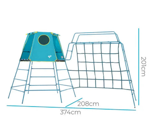 TP Explorer Metal Climbing Frame - Blue Edition (UK Mainland Only)-Dropship,Outdoor Climbing Frames,Outdoor Play,Outdoor Playhouse,Outdoor Swings,TP Toys-Learning SPACE