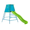 TP Explorer Metal Climbing Frame - Blue Edition (UK Mainland Only)-Dropship,Outdoor Climbing Frames,Outdoor Play,Outdoor Playhouse,Outdoor Swings,TP Toys-With Wavey Slide-TP852S4-Learning SPACE