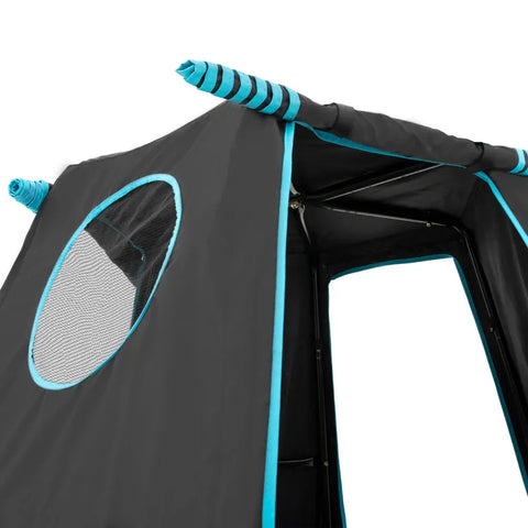 TP Explorer Metal Climbing Frame Set with Monkey Bridge Black Edition (UK Mainland Only)-Balancing Equipment,Dropship,Gross Motor and Balance Skills,Outdoor Climbing Frames,Sensory Climbing Equipment,TP Toys-Learning SPACE