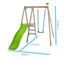 TP Forest Multiplay Single Wooden Swing Set & Slide (UK Mainland Only)-Dropship,Outdoor Slides,Outdoor Swings,swing,TP Toys-Learning SPACE