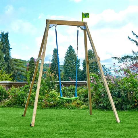 TP Forest Wooden Single Swing Set (UK Mainland Only)-Dropship,Outdoor Swings,swing,TP Toys-Learning SPACE