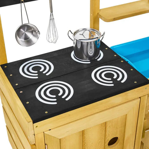 TP Junior Chef Wooden Mud Kitchen (UK Mainland Only)-Dropship,Mud Kitchen,Play Kitchen,TP Toys-Learning SPACE