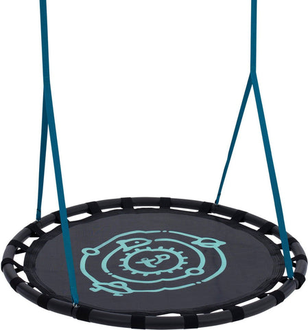TP Kingswood Double Swing Square Wood Set with Giant Nest (UK Mainland Only)-Additional Need,Dropship,Gross Motor and Balance Skills,Helps With,Outdoor Swings,Playground Equipment,TP Toys-Learning SPACE