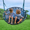 TP Kingswood Double Swing Square Wood Set with Giant Nest (UK Mainland Only)-Additional Need,Dropship,Gross Motor and Balance Skills,Helps With,Outdoor Swings,Playground Equipment,TP Toys-Learning SPACE