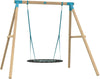 TP Kingswood Double Swing Square Wood Set with Giant Nest (UK Mainland Only)-Additional Need,Dropship,Gross Motor and Balance Skills,Helps With,Outdoor Swings,Playground Equipment,TP Toys-Learning SPACE