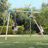 TP Knightswood Triple Wooden Swing Set With Glider And Button Seat (UK Mainland Only)-Dropship,Outdoor Play,Outdoor Swings,TP Toys-Learning SPACE
